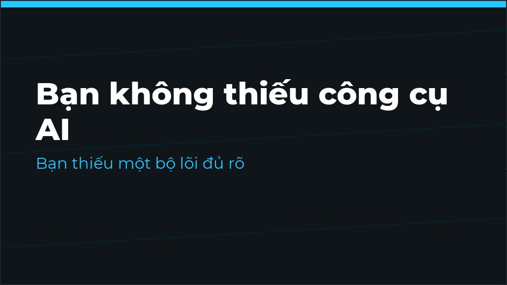 Minh họa bài viết về AI và người kinh doanh